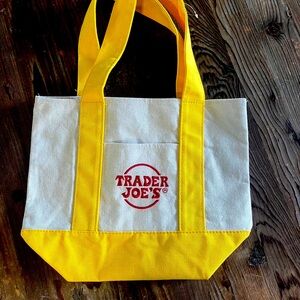 Yellow- Traders joes mini tote